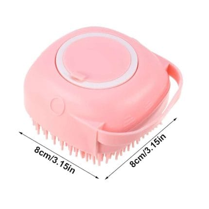 Body Scrubber with Soap Dispenser – Silicone Exfoliating Brush for Gentle Cleansing