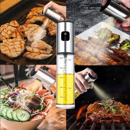 Oil Sprayer Mister, 100ml Olive Oil Spray Bottle for Cooking, Salad, BBQ, Baking, Roasting, Non-Aerosol Cooking Spray for Healthy Oil Control - Image 2