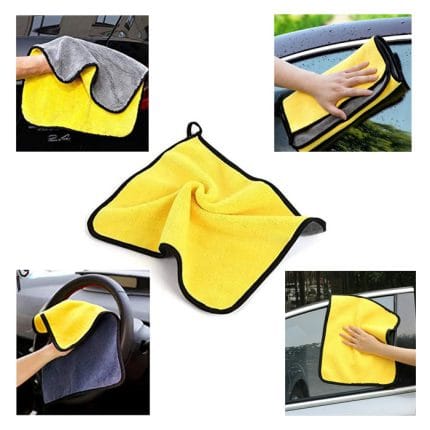 3 Pack Super Absorbent Microfiber Car Wash Towels Premium Cleaning & Drying Cloths - Image 4
