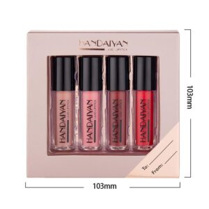 Long Lasting Waterproof Liquid Lipstick Kit, Highly Pigmented Velvet Lip Tint Stain, Plumping & Moisturizing Matte Makeup Gift Set for Women 1