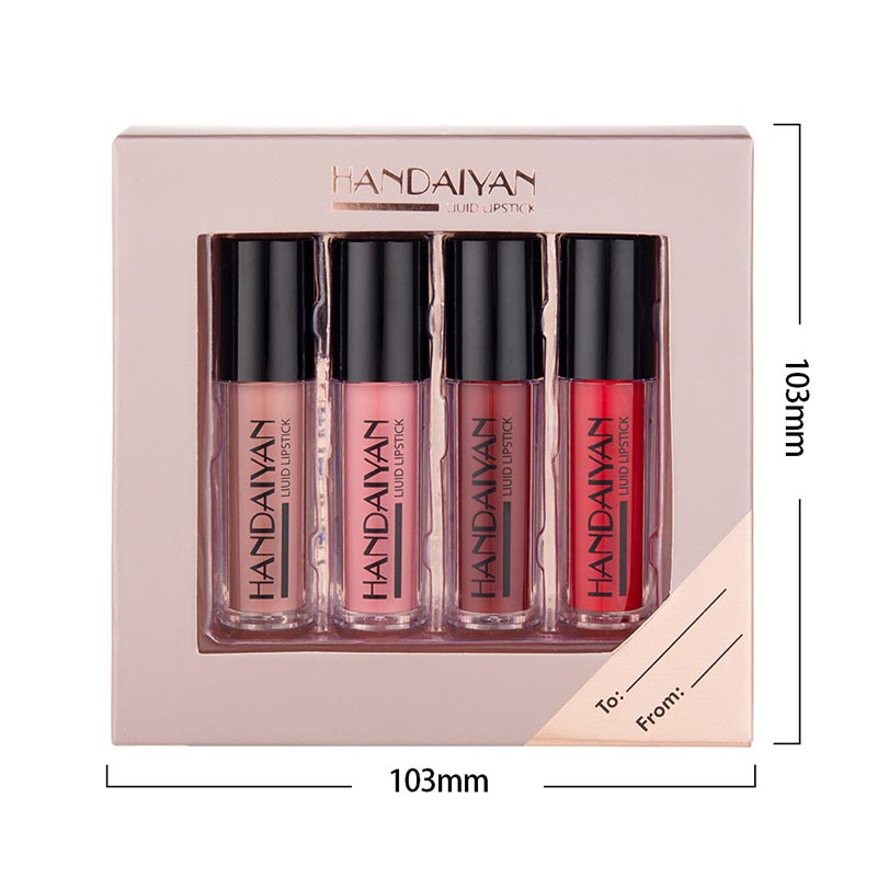 Long Lasting Waterproof Liquid Lipstick Kit, Highly Pigmented Velvet Lip Tint Stain, Plumping & Moisturizing Matte Makeup Gift Set for Women