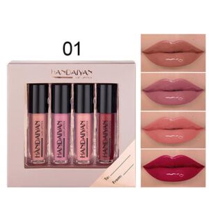 Long Lasting Waterproof Liquid Lipstick Kit, Highly Pigmented Velvet Lip Tint Stain, Plumping & Moisturizing Matte Makeup Gift Set for Women 5