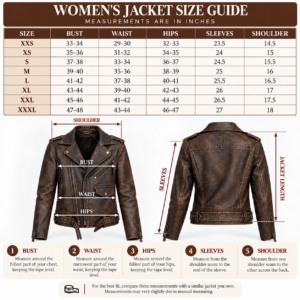 Women's Biker Vintage Motorcycle Cafe Racer Genuine Sheepskin Leather Jacket Distressed Brown 6