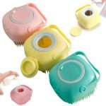 Body Scrubber with Soap Dispenser – Silicone Exfoliating Brush for Gentle Cleansing