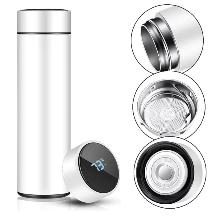 Water Bottle with LED Temperature Display