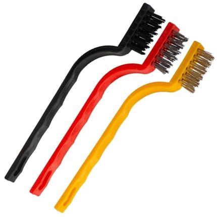 3Pcs Mini Wire Brush Set for Cleaning and Rust Removing