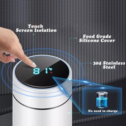Water Bottle with LED Temperature Display