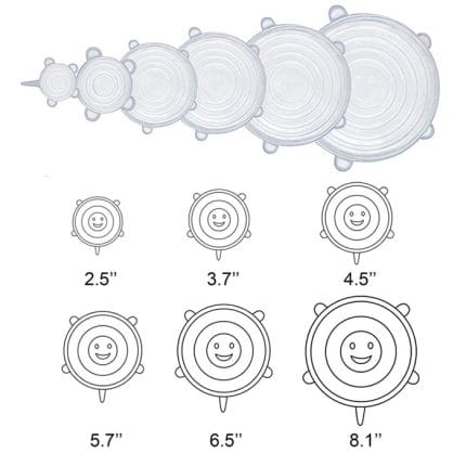 Silicone Stretch Lids for Food Storage