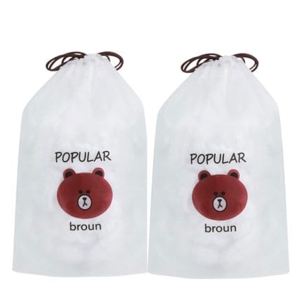 200 pcs Fresh Keeping Bags with Elastic - Disposable Shrinkable Food Storage Covers for Kitchen Bowls and Plates - Image 2