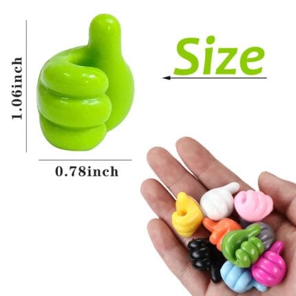 30 Pcs Self-Adhesive Silicone Thumb Hooks - Thumb Wall Hook Holders for Keys, Toothbrushes, Data Cables, and Headphones - Home & Office Storage Solution - Image 4