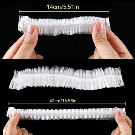 200 pcs Fresh Keeping Bags with Elastic - Disposable Shrinkable Food Storage Covers for Kitchen Bowls and Plates - Image 4