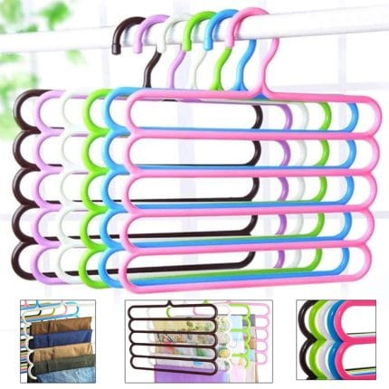 2 Pcs Multilayer Clothes Hanger Space Saving Trousers & Garments Organizer Hanger - Image 3