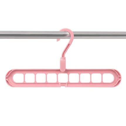 2 Pcs Multifunctional 9-Hole Clothes Hanger – 360° Rotating, Non-Slip Folding Closet Organizer for Home & Dorm Storage - Image 4