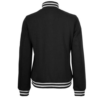 Women’s Black Varsity Jacket Classic Letterman Bomber Baseball Jacket | Trendy College & Streetwear Outerwear - Image 4