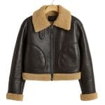 Women's Faux Shearling Leather Jacket – Vintage Biker Aviator Winter Coat – Warm Lined Moto Outerwear – Stylish PU Leather Flight Jacket