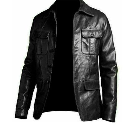 Men’s Classic Black Leather Jacket | Premium Slim Fit Outerwear with Luxury Leather Finish | Stylish Casual & Formal Wear - Image 2