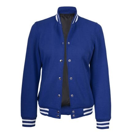 Women’s Blue Varsity Jacket Classic Letterman Bomber Baseball Jacket | Trendy College & Streetwear Outerwear - Image 5