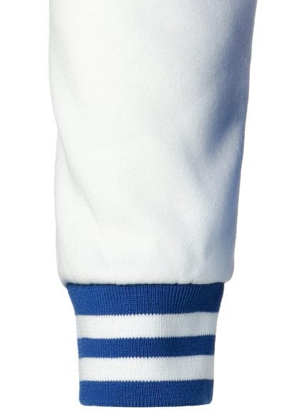 Men’s Varsity Baseball Jacket Blue White Letterman College Bomber Cotton Blend Coat - Image 6