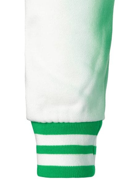 Men’s Varsity Jacket Green White Baseball Letterman Bomber College Style Cotton Blend Coat - Image 8