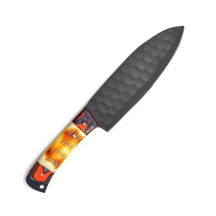 Professional Chef Knife Set of 5 Piece With Leather Roll - High carbon Stainless Steel Kitchen Knives for Home, Restaurant & Outdoor BBQ Cooking - Image 10