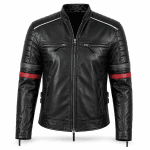 mens-black-genuine-leather-biker-jacket-green-red-stripes