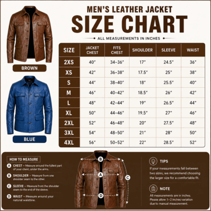 Men’s Stylish Leather Jacket | Modern Slim Fit Outerwear with Premium Leather Finish | Trendy Casual & Semi-Formal Wear - Image 6