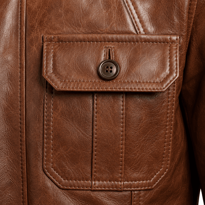 Men’s Stylish Leather Jacket | Modern Slim Fit Outerwear with Premium Leather Finish | Trendy Casual & Semi-Formal Wear - Image 14